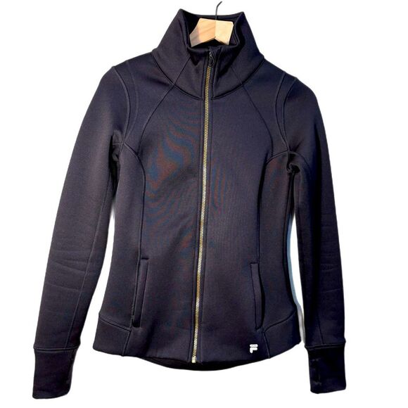 Fila Black Utility Jacket with High Collar and Streamlined Design Women’s S. - Picture 1 of 8